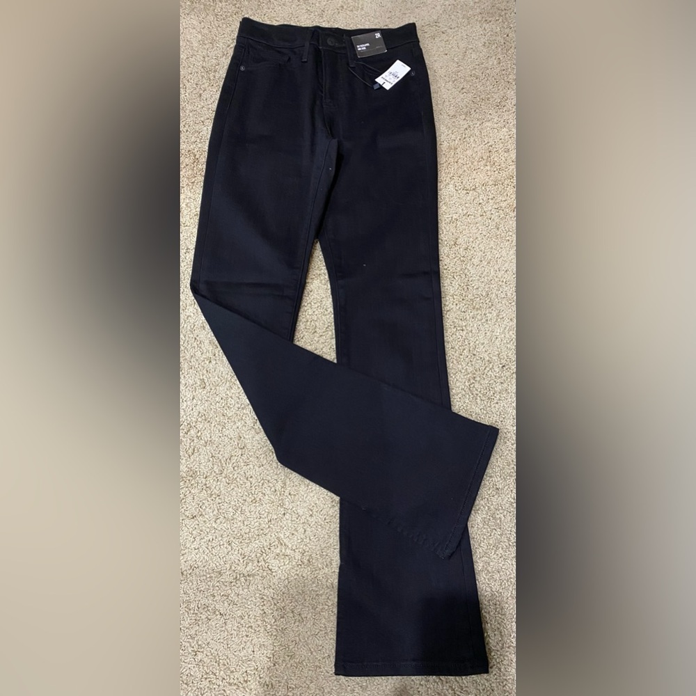 Express Black Skyscraper Mid Rise Jeans NWT